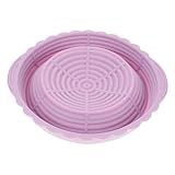 SOLUSTRE Gärkorb beweisen faltbar Brot-Gärkörbchen tragbar Körbe brotbackform küchendekoration Mini-Banneton-Korb Brotgärkörbchen aus Silikon ovaler Banneton-Korb Kieselgel Violett
