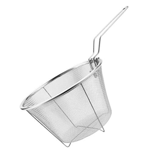 Cabilock Small Round Fry Basket Stainless Steel Wi