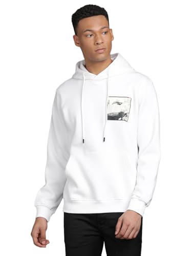 Sweat-shirt beige homme imprimé Turtle pull décontracté en polycoton
