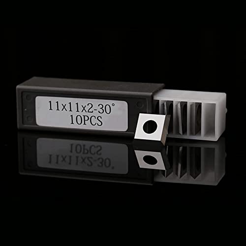 Outil de tournage sur bois plaquettes carbure 11x11x2.0mm boite de 20 fraises carrées - 7
