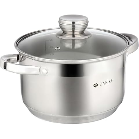Faitout Daniks Inox 20 cm 4L Cover