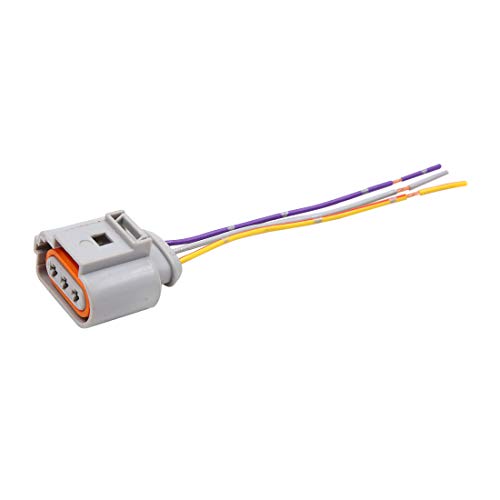 sourcing map Conector de Sensor de Posición de Árbol de Levas Enchufe de Cigüeñal para el Coche 12V CC