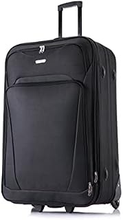 FLYMAX 55x35x20 55x40x20 Cabin Suitcase Luggage Hand Carry on Case Flight Bag Suitcase Travel Fits Fits Easyjet, Ryanair, Flybe, British Airways & Jet 2