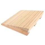 PACKOVE Wood Threshold Ramp 25.8x30x7cm for Doorsteps Motorcycle Wheelchair Transitioning Outdoor Entry Ramp