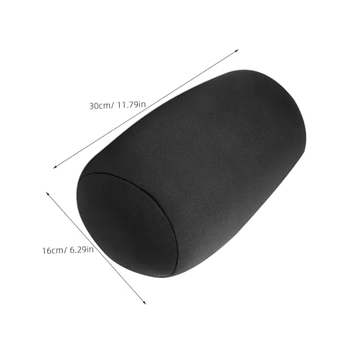 Oreiller Cervical Coussin Cylindrique Adorable Lavable Noir pour Nuque - 3