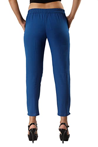 Image of Cotton Wear Casual Regular Fit Elastic Waist Double Side Pocket Trouser
