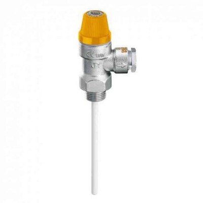 Caleffi - Válvula de seguridad combinada para instalaciones solares 1/2 x 15, 10 bares, referencia 309401