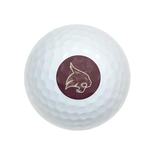 GRAPHICS & MORE Texas State University Logo Wilson Golf Balls 12 Pack, Regulation Size Full Color Premium Golf Balls