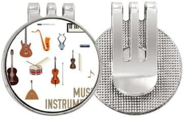 DIYthinker Music Instruments Combination Pattern Golf Ball Marker Hat Cap Clip Enamel Magnetic image 2