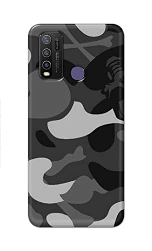 Image of Printed Hard Back Cover Case for Vivo Y50 Back Cover (Army Pattern) -1302