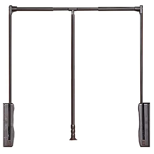 Tringle de penderie rabattable pour aménager un dressing sous plafond et ranger les manteaux