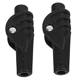 Toyvian 2 unità Giunto Pieghevole per Asta Telo, Connettore in Nylon Nero, Resistente ai Raggi Ultravioletti e Corrosione per Campeggio