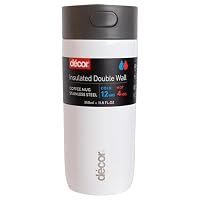 Yoassi 2pcs Tazza Isolante in Acciaio Inox con Coperchio Tazze 400ml da