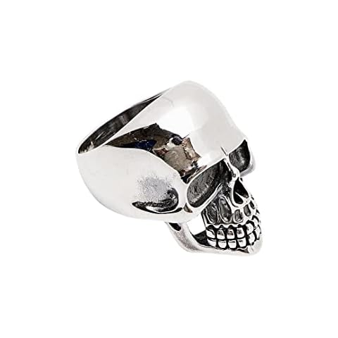 Biker Ring 925 Sterling Silver Skull Design Cover