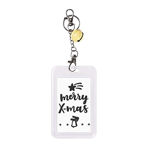 Badge de Noël Merry X-Mas et étui protection carte de crédit RFID