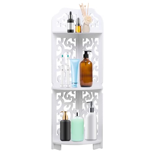 YGYQZ Eckregalständer, großer Eck-Organizer, Eckleiter-Regal für Wohnzimmer, Küche, Home Office (Wolkenecke) Cover
