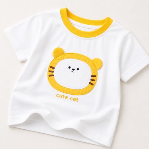 Image of Googo Gaaga Boy's Cotton Short Sleeve Printed Tshirt and Half Pant Set