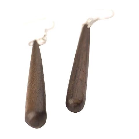 81stgeneration Handmade Wooden Earrings with Silver Hooks Cover