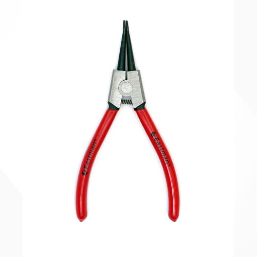 Image of Eastman 7 Inch Circlip Plier Internal Straight Rings on Shafts Alloy Steel Hardened with Ergonomic Grip Electronics Outside Plier Multipurpose Works (E-2034A)