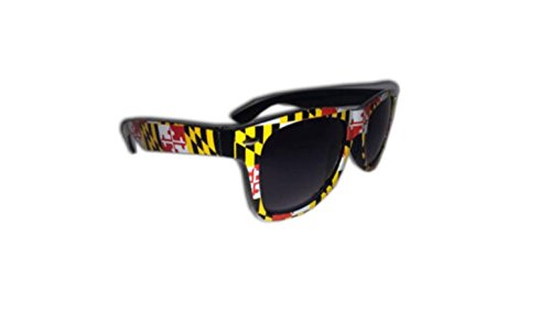 Maryland Flag Old Bay Adult Unisex Sunglasses (2 Designs) (Maryland Flag)