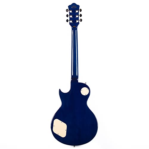 Image of GROTE Guitar Solid Body Electric Guitar with Gigbag LPYS-006 (Blue)