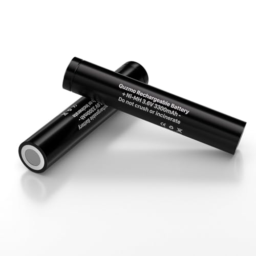 Image of 75175 Rechargeable Batteries, 3.6V 3300mAh Ni-MH Battery for Streamlight Stinger Parts XT, DS, LED HP, 75375 75300 75500 75810 76000 76300 PolyStinger, Pelican M9 Flashlight 2-Pack