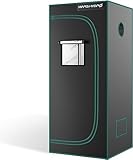 MARSHYDRO 70 x 70 x 160 cm, reflektierendes Mylar-Hydrokultur-Gewächshauszelt...