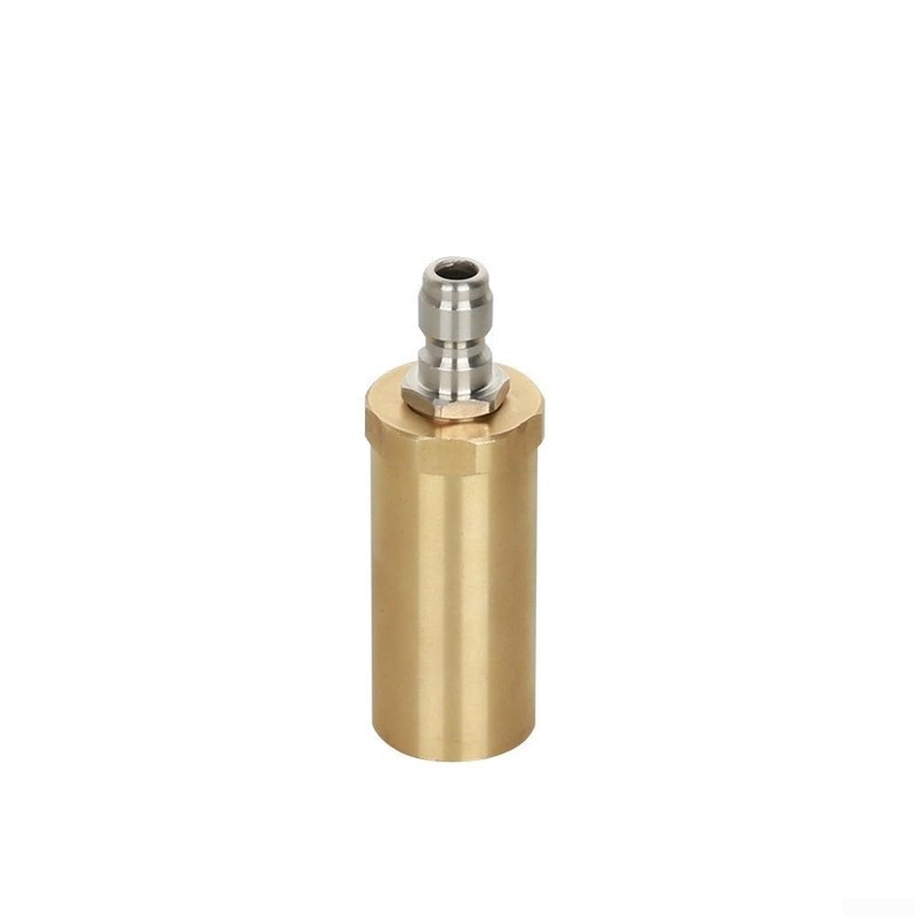 Lrfvhyqnk One Color Pressure Washer Nozzles Quick Connect Spray Tips, 360 Degree Rotating High Pressure Nozzle 3600 Psi Copper Gold 1.2 And .0 Mm(1.2 Mm Aperture)