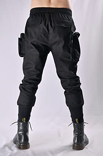 MOKEWEN Men's Women Tech Multi Pockets Ankle Cargo Pants4