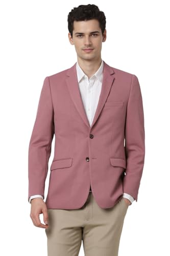 Image of Peter England Men's Neo Slim Waffle Knit Blazer