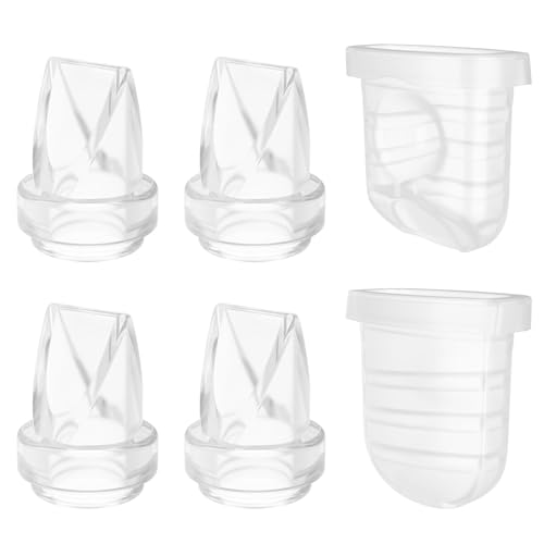 6 piezas válvula y diafragma de silicona para extractor de leche miniatura 1