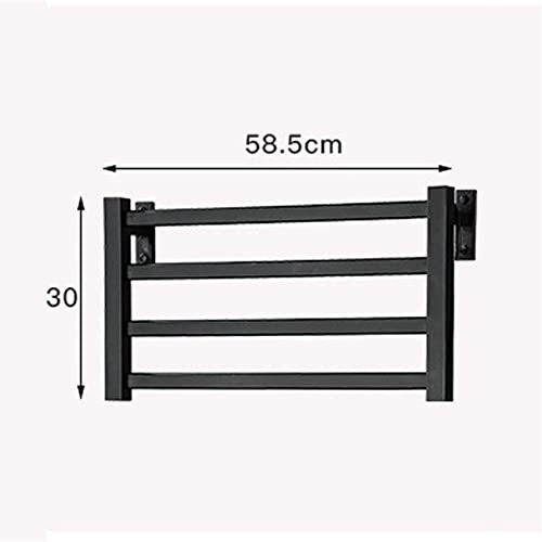 Toallero eléctrico de aluminio mate con diseño compacto para pared 4