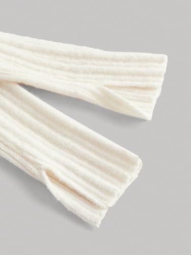 SOLY HUX Women's Long Sleeve Off Shoulder Sweater Y2k Tops Button Down Knitted Tee Shirt Pullover3