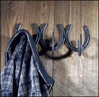 Triple Horseshoe Coat Hook