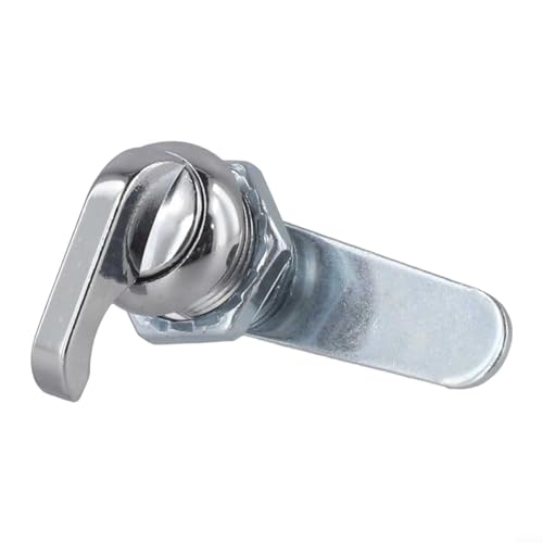 Serratura a camma senza chiave per scatole di distribuzione e armadi, con design a cilindro rotante, in lega di zinco, per armadietti, yacht e auto (16 mm)