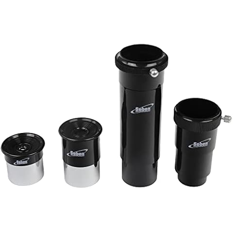 Seben Eyepiece 4mm + 20mm + Erecting Eyepiece + Barlow Lens 1.25" OS2 Cover