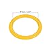 PATIKIL Carnival Ring-Toss Rings 4cm ID, 24 Pack Plastic Hoop for Outdoor Party Favor Game Booth, Yellow