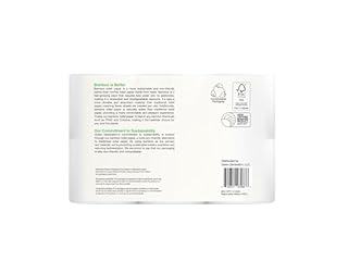 Green Generation Bamboo Toilet Paper -12 Roll, 3-Ply, 300 Sheets/Roll - Non Toxic Toilet Paper Organic Septic Safe - BPA Free Sustainable, Soft, FSC Certified - Home, Boat & RV Use