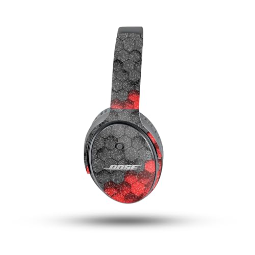 Image of MightySkins Glossy Glitter Skin Compatible with Bose QuietComfort 35 II Headphones - Two-Tone Hex | Protective, Durable High-Gloss Glitter Finish | Easy to Apply