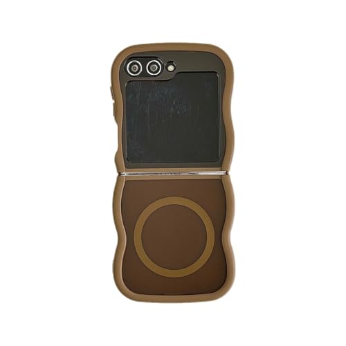 Coque Samsung Z Flip 7 marron douce au toucher idéale pour voyager