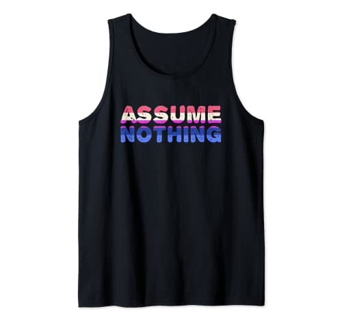 Angenommen nichts Geschlecht Non Binary Pride Genderfluid LGBTQ Tank Top