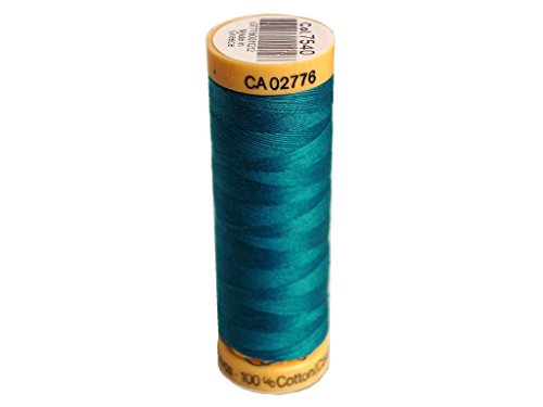 Hilo de algodón natural Gutermann 110 yardas azul turquesa miniatura 1