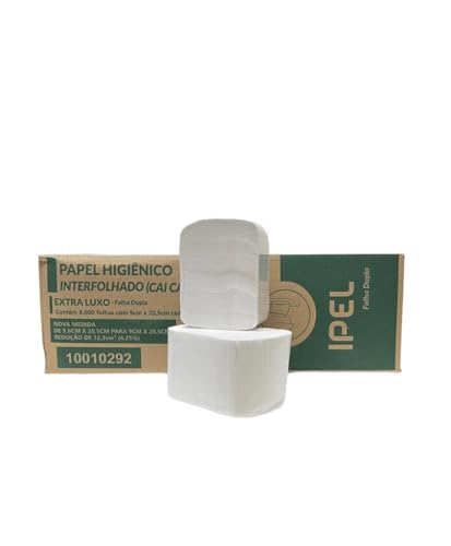 Papel Higiênico Interfolhado Cai-Cai Folha Dupla Ipel Indaial C/8...