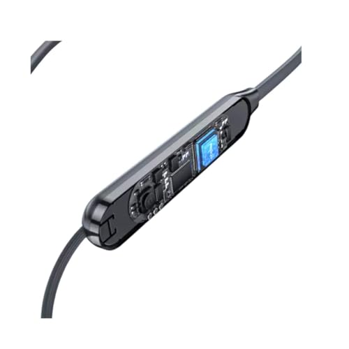 Image of CME Neckband Pro Bluetooth Headphones, Dark Grey, Hybrid Active Noise Cancelling, 5 HD Mics, IP55, BT5.3, 37 Hours Playtime, Dual Device Connection