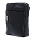 PIQUADRO Akron Herren Ledertasche, Einheitsgröße, Schwarz, Taglia unica, Akron