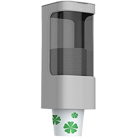 Cup Dispenser Large Pull Type Paste or Screw Plate Mountable Suitable Cover