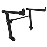 Soporte de soporte: este producto es un soporte elevado y no es un marco X. Después de ensamblar con el marco X, el teclado original de una sola capa con marco X se puede convertir en un teclado de doble capa.