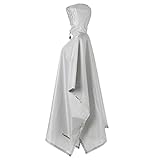 TOMSHOO Regenjacken Regenponcho Regenmantel Wasserdicht Unisex Camping Zelt Campingdecke Tarp Zeltplane, 3-in-1 Multifunktionaler Regencape f¨¹r die Jagd Camping, Wandern, Radfahren