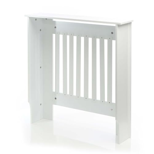Cache-radiateur blanc 78 cm tablette étagère console protège-chauffage - 8