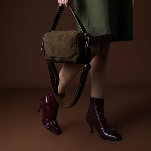 Image of Theater Bonbon Crossbody Duffle Bag for Women Structured Shoulder Handbag with Adjustable and Detachable Strap
